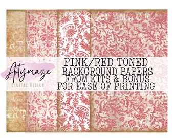 KIT BACKGROUNDS ( Pink, Red, Lilac )+ BONUS Please read description