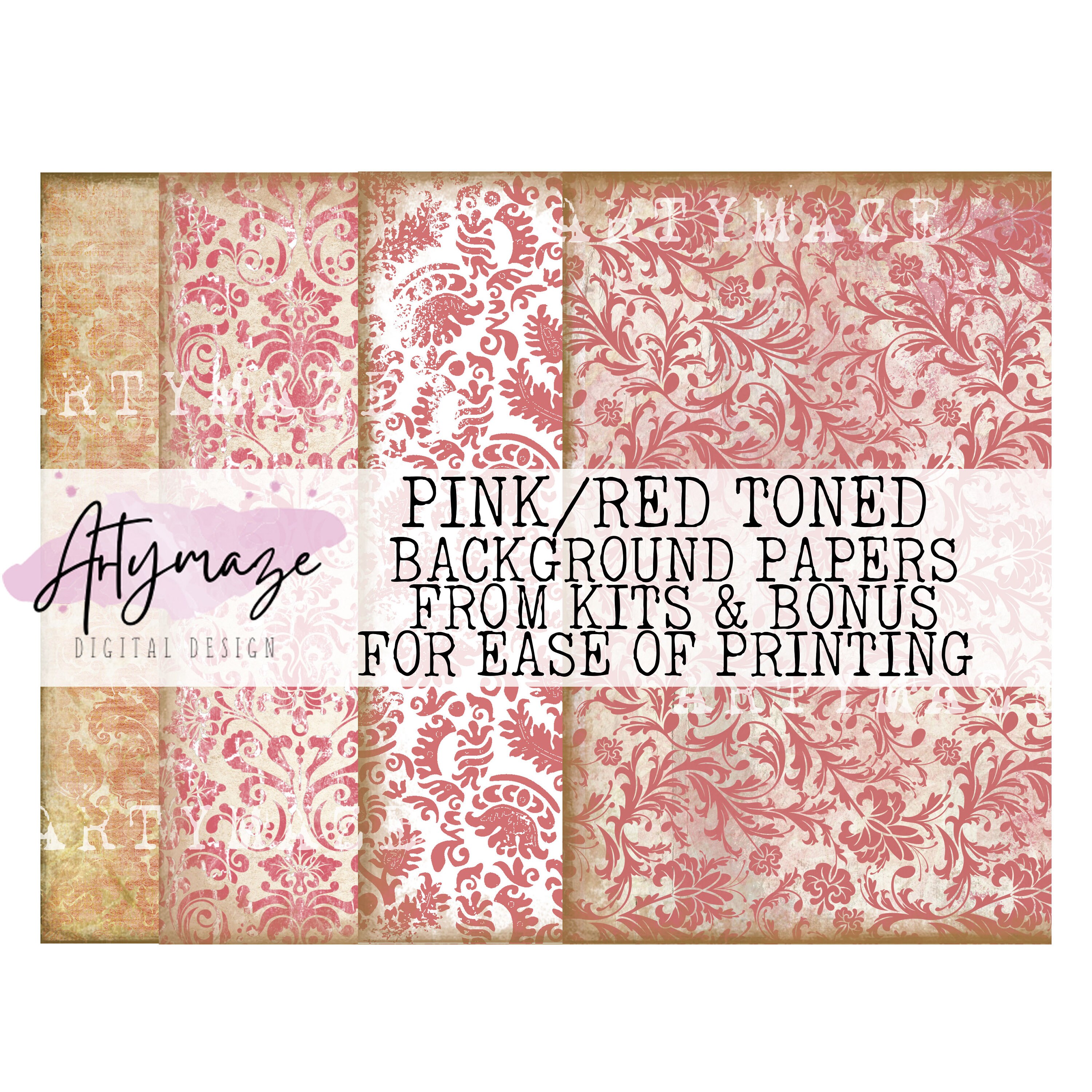 KIT BACKGROUNDS ( Pink, Red, Lilac )+ BONUS Please read description