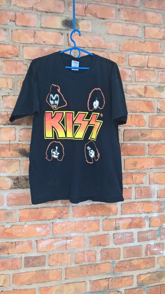 Vintage Kiss Band Rock Heavy Metal Band Tshirt Unisex Size L Etsy