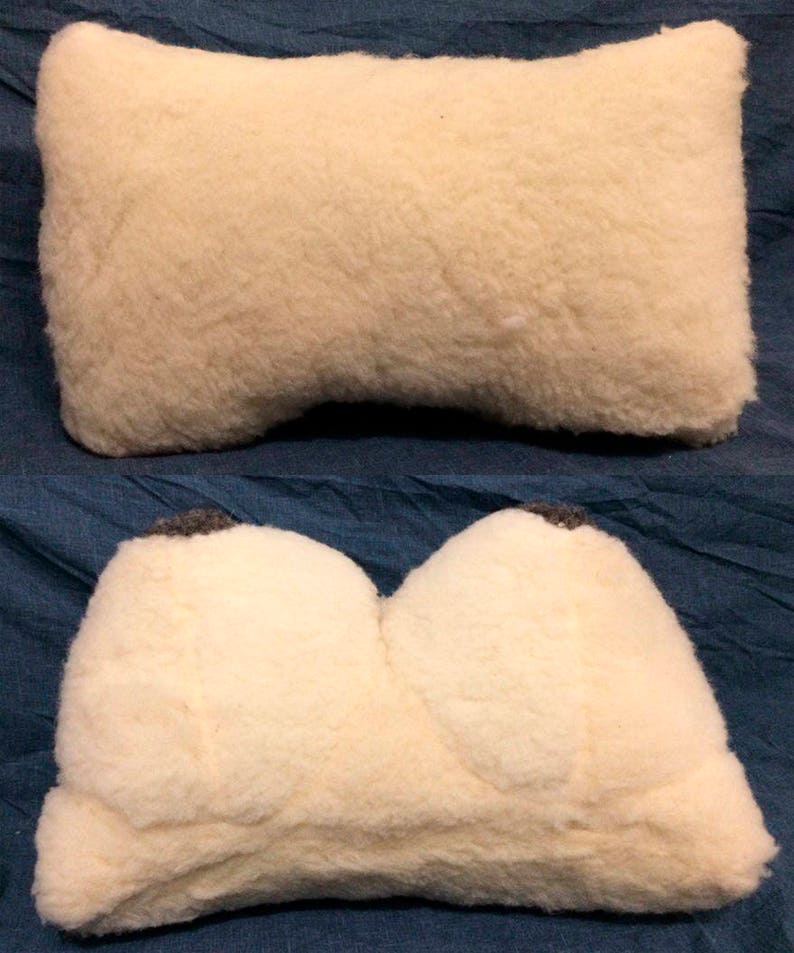 Big Boobs Pillow. Organic pillow female breast. Woolen pillow. Etsy