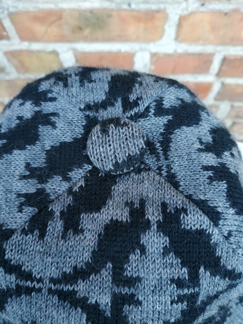 Vintage 90s Kangol RN68438 Gray \u0026 Black 