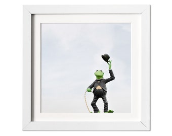 Kermit the frog Print, Hollywood photography, Los Angeles Landmark, Jim Henson studios, Los Angeles, Muppet, Kermit
