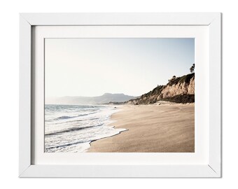 Malibu Beach, Malibu Print, Beach Photography, Ocean Print, Coastal Decor, Beach Wall Art, California Wall art, Los Angeles Print