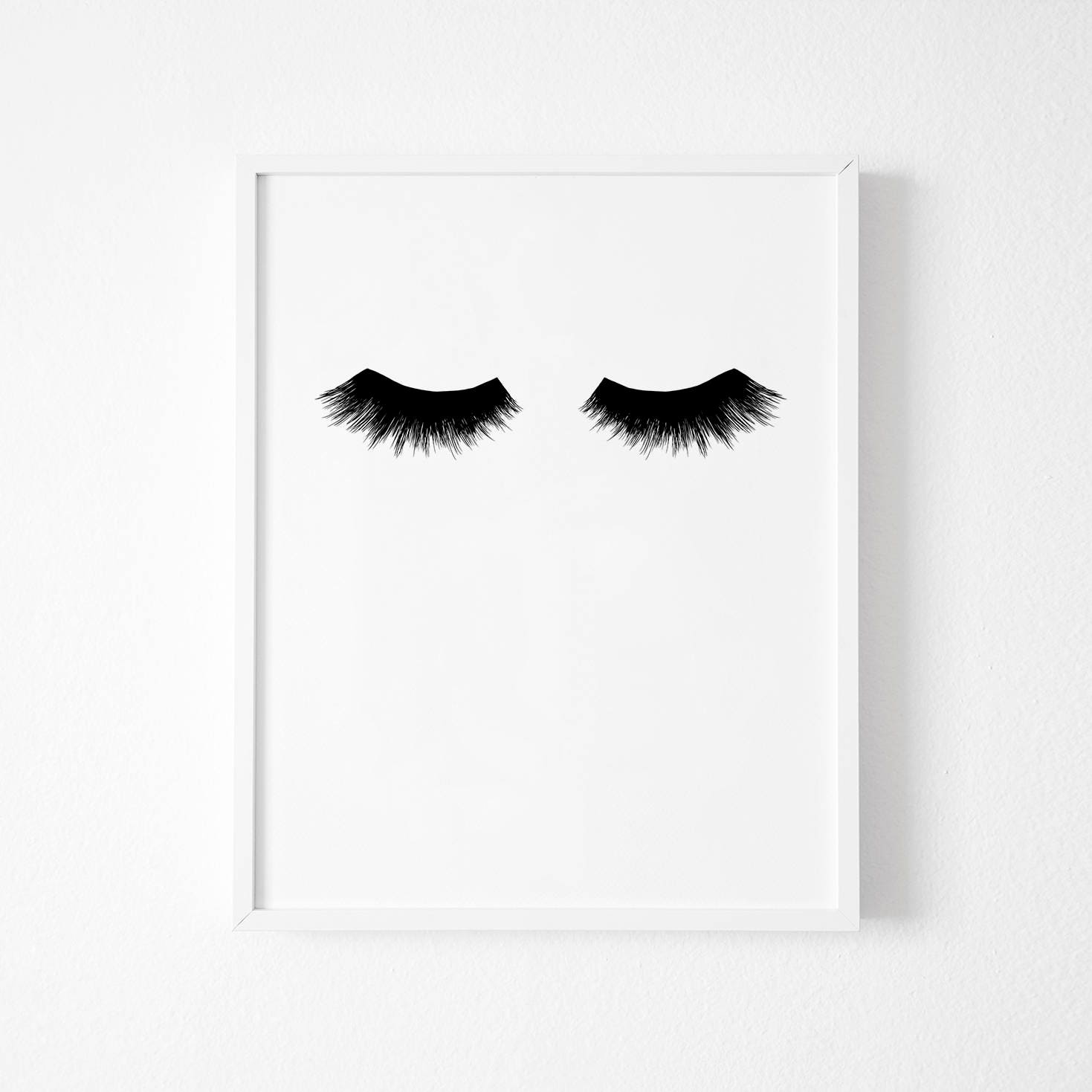 Lashes Print Lashes Wall Art Fashion Wall Art Beauty Etsy