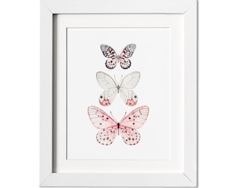 Butterfly Print, Papillon Butterfly Print, Nature Print, Home Decor, Fine Art Print, Giclee Print, Nursery Wall Art,  Girls Room wall art