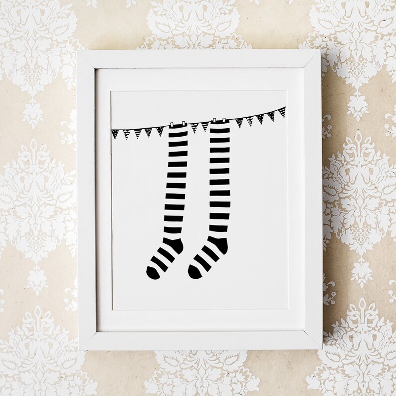 Black and White Nursery Wall Art Monochrome Nursery Prints - Etsy