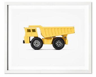 Dump Truck Wall Decor-  Boys room decor - Dumper Truck Print - Construction Decor - Toddler Boy Nursery Wall Art - Boy Bedroom Art