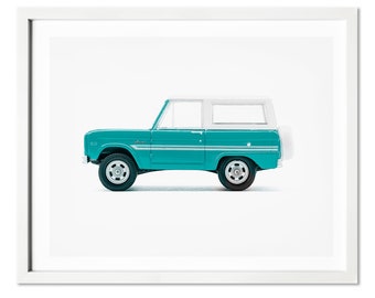 Car Print - Classic Car -  Vehicle Art - 1967 Ford Bronco -  Boy Bedroom Art - Truck Print - Nursery Decor - Bronco Art Print - Mint Car Art