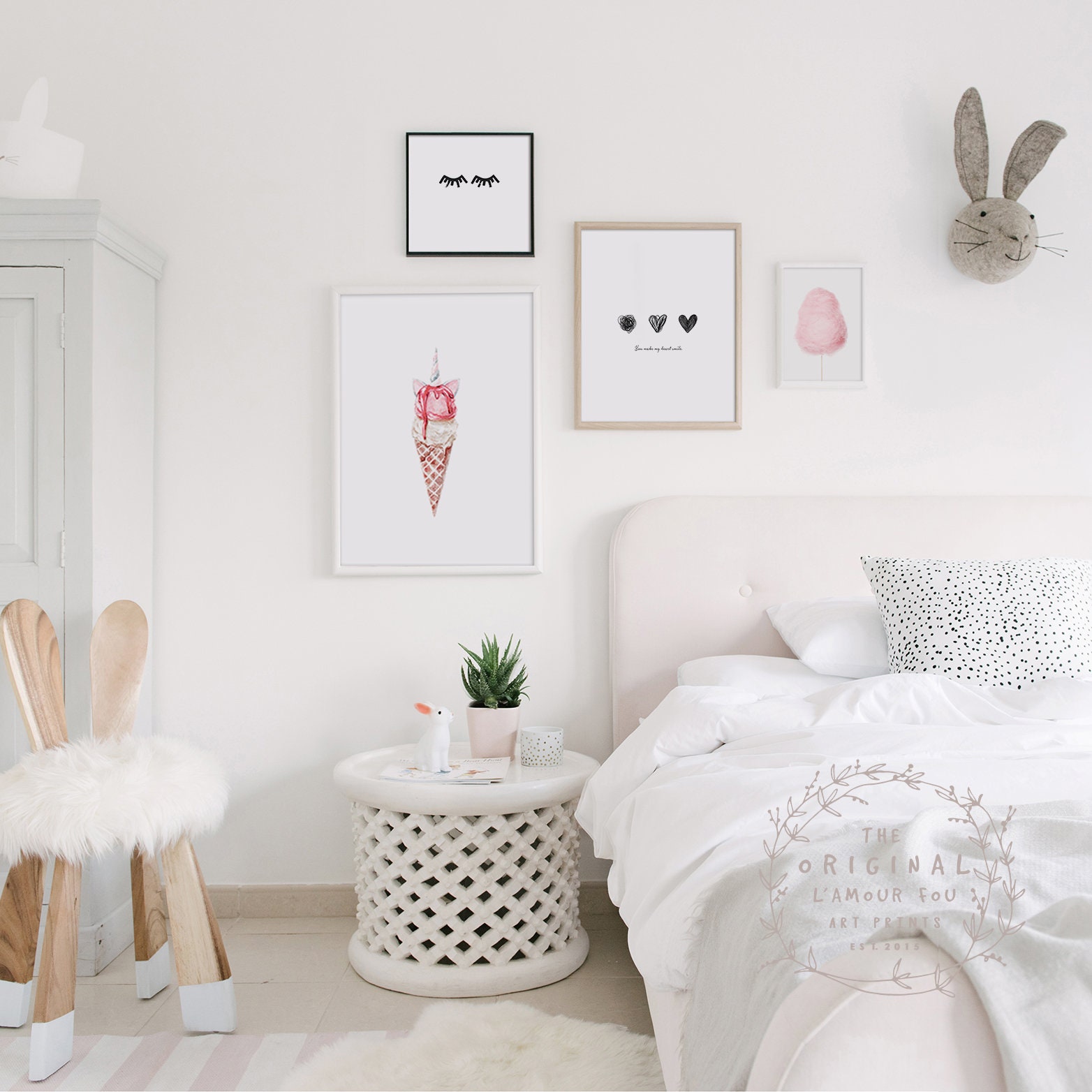 Black and White Nursery Wall Art Monochrome Nursery Prints | Etsy