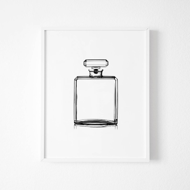 Coco Chanel Perfume Print N5 Fashion Art French Decor Etsy