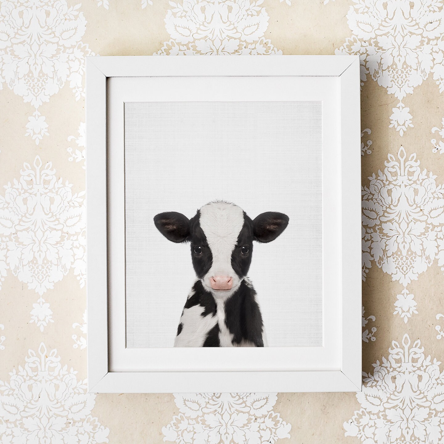 Calf Print Baby Cow Print Modern Nursery Decor Baby Shower Etsy New Zealand
