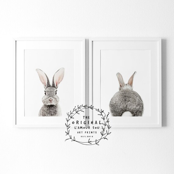 bunny prints for nursery