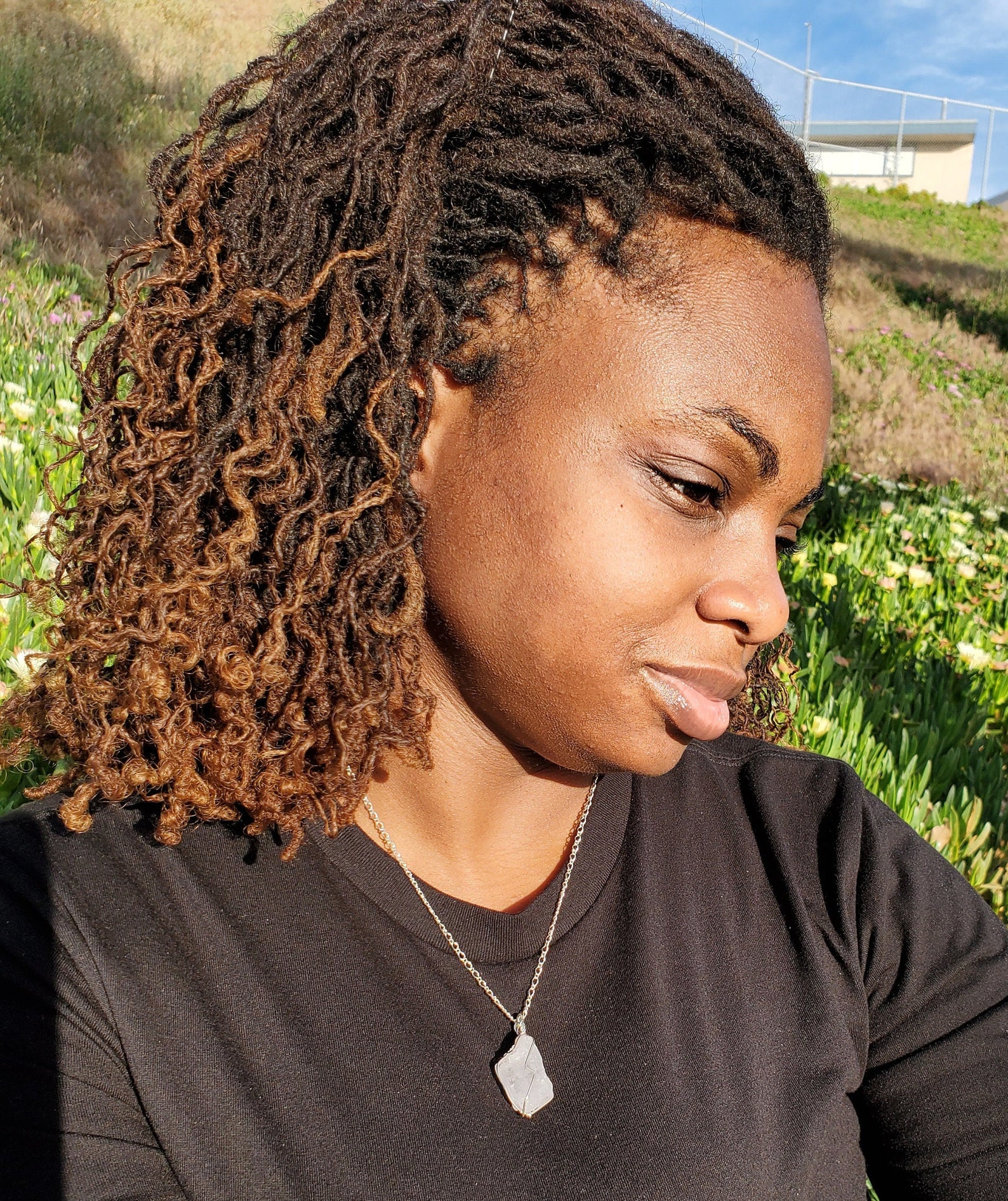 Collana d'argento cruda di kunzite sterling collana di | Etsy