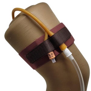 Lt Brown Elastic Foley Catheter Leg Strap | MEDIUM | Medical Accessory, Urinary Tube Straps, Catheter Holder, Catheter Bands, Cath Leg Band
