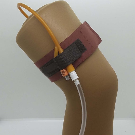 Brown Elastic Foley Catheter Leg Strap Medium Etsy