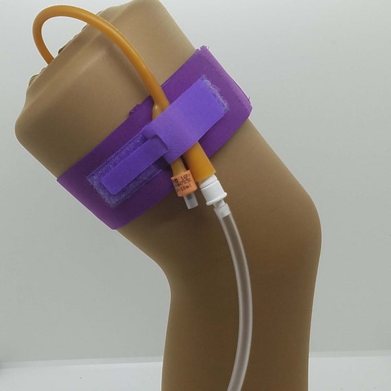 Purple Elastic Foley Catheter Leg Strap SMALL Etsy