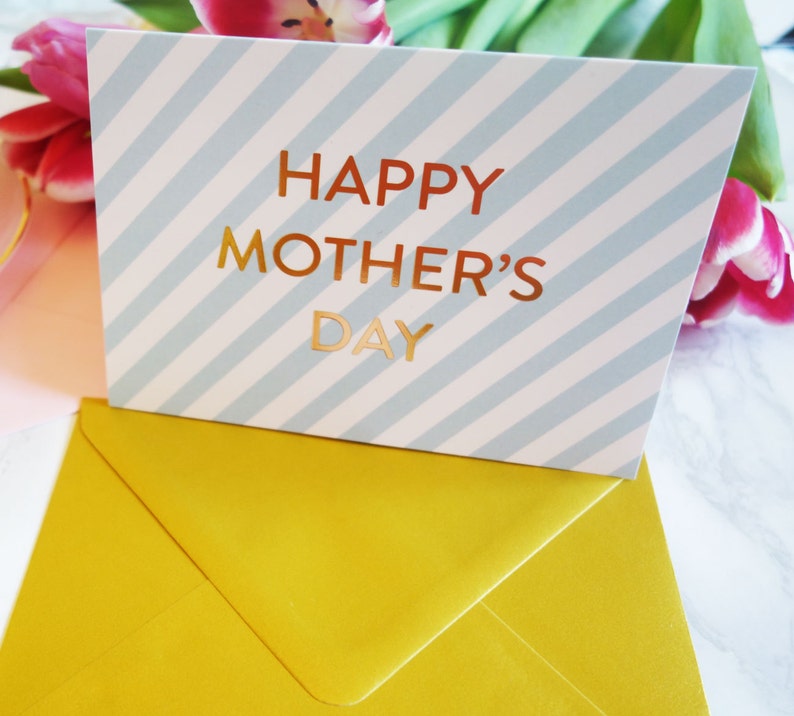 Gold Foil Letterpressed Mother's Day Card image 4