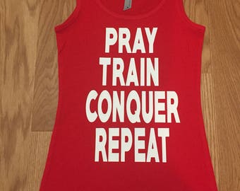 Mens Dri Fit Eat Sleep Lift Repeat Tank Top