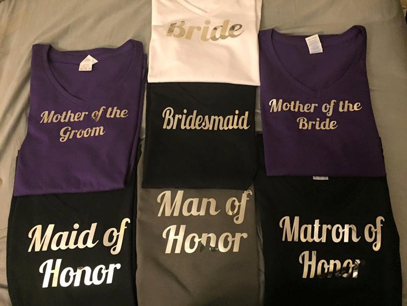 Bridal Party Shirt Set. Bridal Party Shirts. Bridal Party Etsy