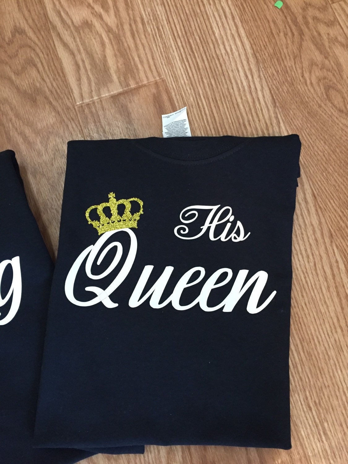 Her King His Queen Couple T-shirts. His and Her Shirts. King | Etsy