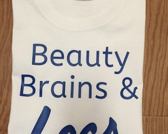 Brains Beauty & Locs T-Shirt. Natural Hair T-Shirt. Locs T-Shirt. Women's T-Shirt. Dreadlocs Tee.
