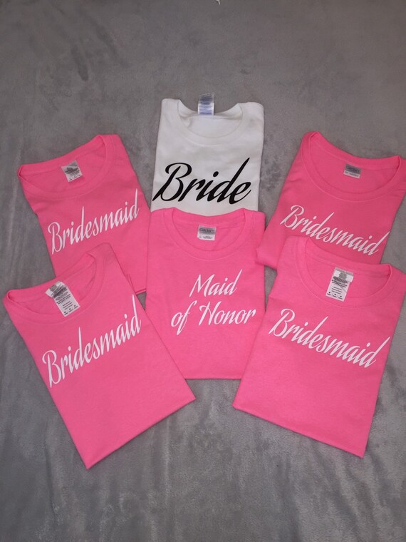 cheap bridesmaid t shirts