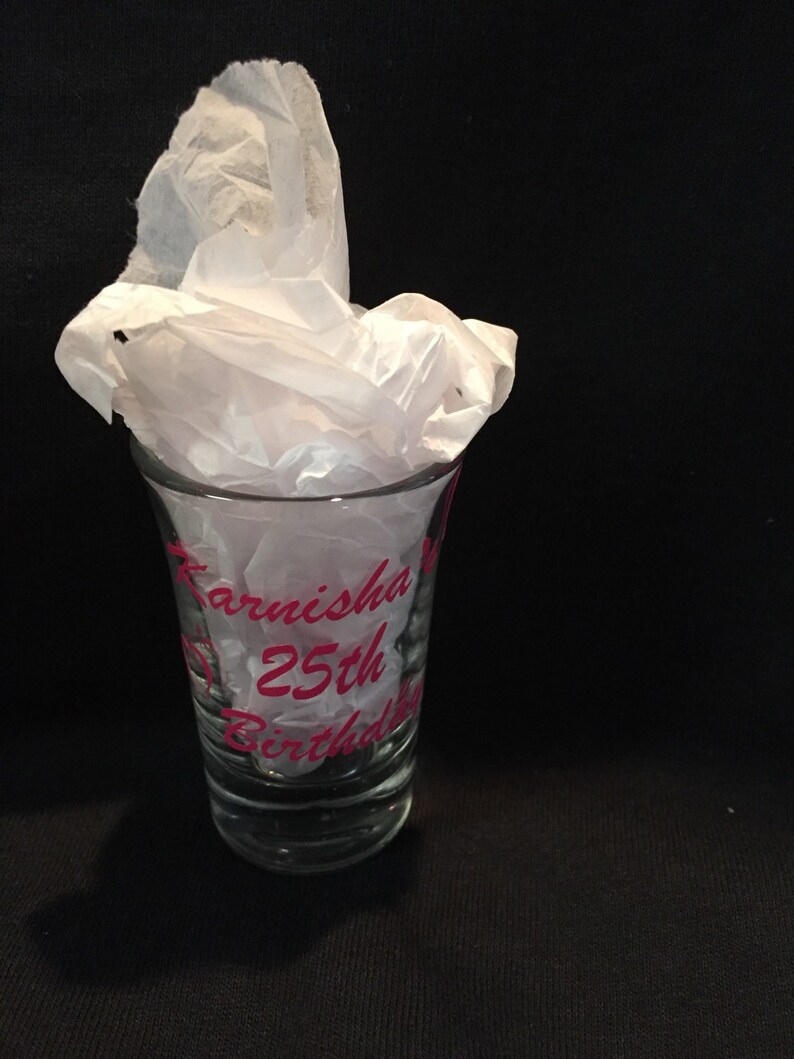 Personalized Birthday Shot Glass Party Favors Special Etsy