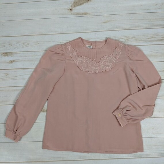 Vintage Pink Victorian Prairie Blouse - image 4