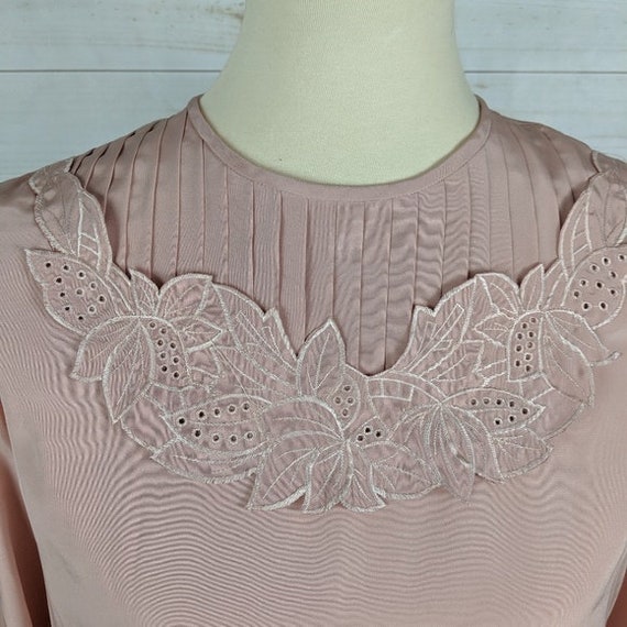 Vintage Pink Victorian Prairie Blouse - image 5