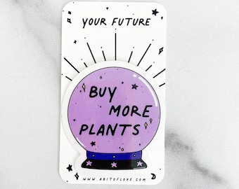 Crystal Ball Sticker Psychic Fortune Teller Witch Plant Sticker Laptop Decal Car Water Bottle iphone decal Sticker Plant Decal Vinyl Sticker