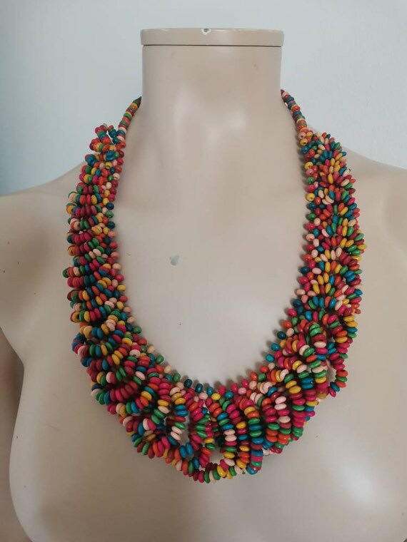Chunky necklace//Multicolored BiB necklace