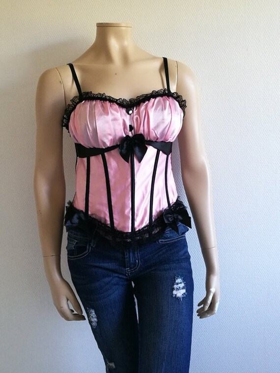 Corset//Corsage//Satin fitted Bustier