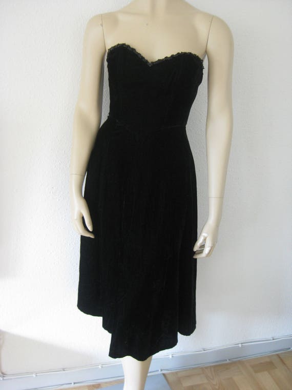 Vintage 90s dress//STRAPLESS Corset Dress