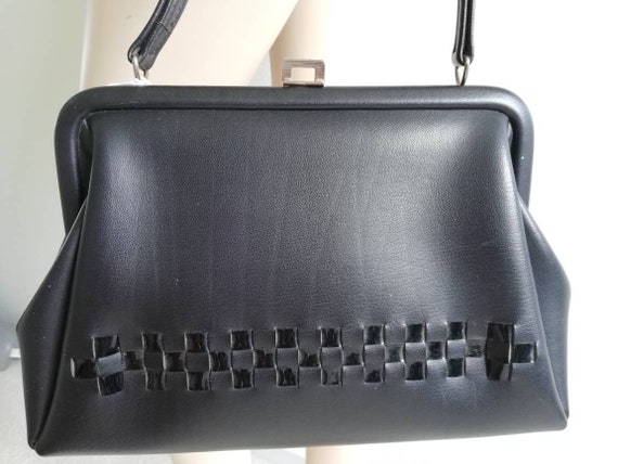 Mad Men bag//Iconic top handle 50s purse