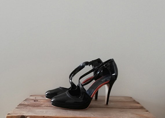 90s patent leather shoes