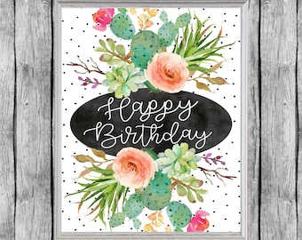 happy birthday sign printable