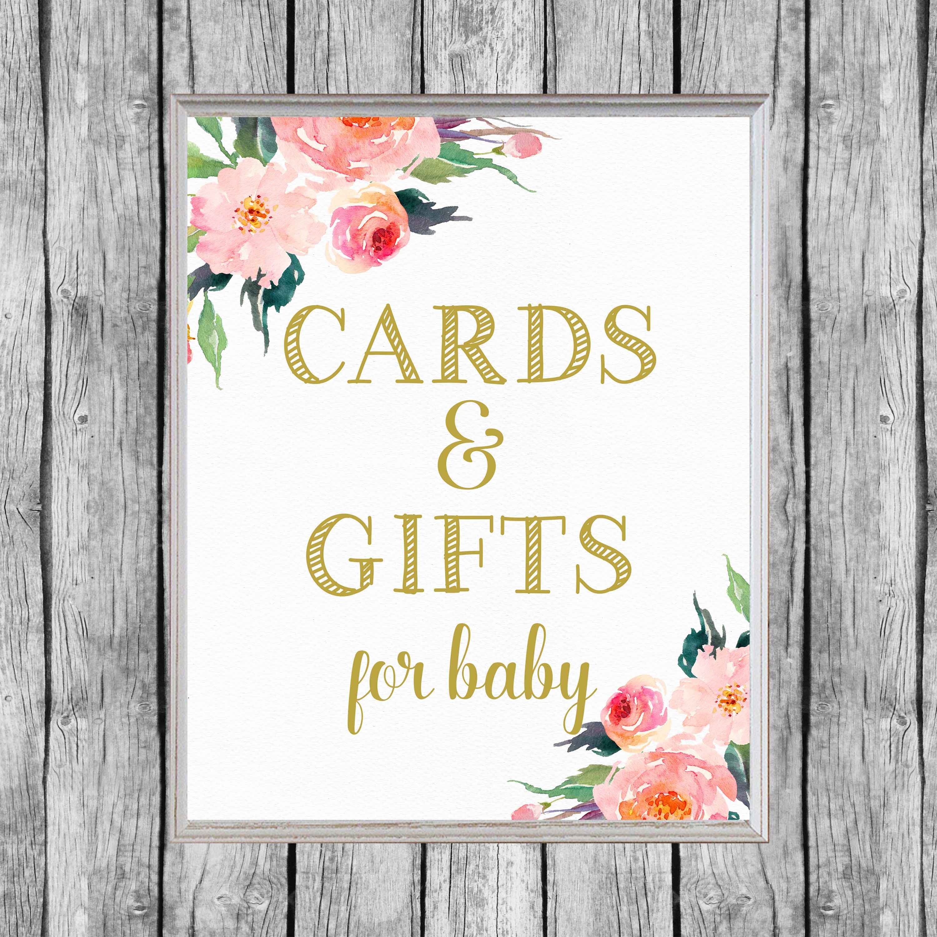 Cards and Gifts for Baby Sign Baby Shower Gifts Sign 8x10 Etsy UK