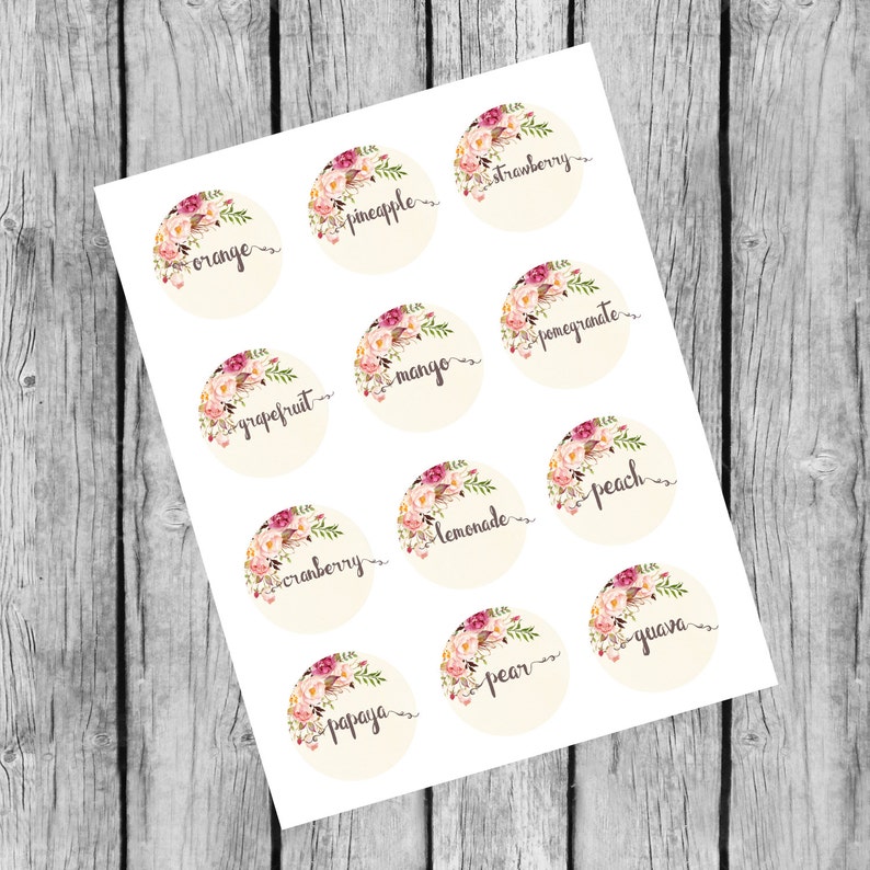 Mimosa Bar Sign. Juice Labels Printable. Bridal Shower Mimosa - Etsy
