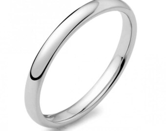 Comfort Fit Men's Wedding Ring in Platinum (6mm