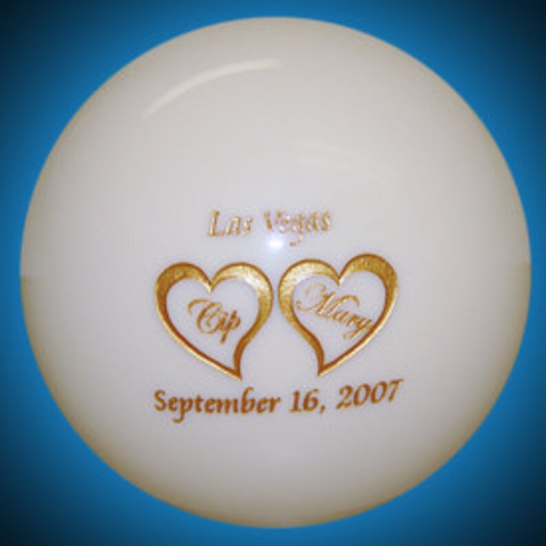 Custom Laser Engraved Billiard Cue Ball Great Personalized Etsy