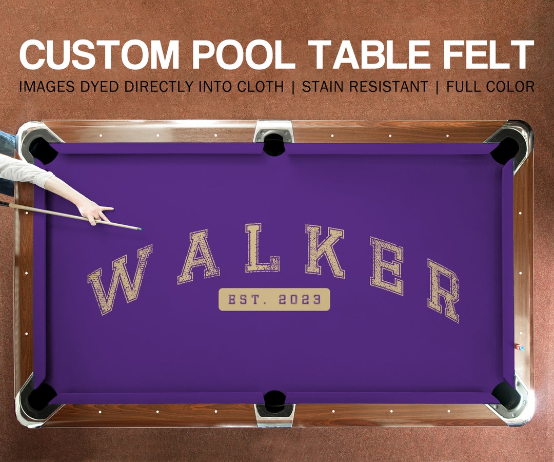 Logo Pool Table Felt