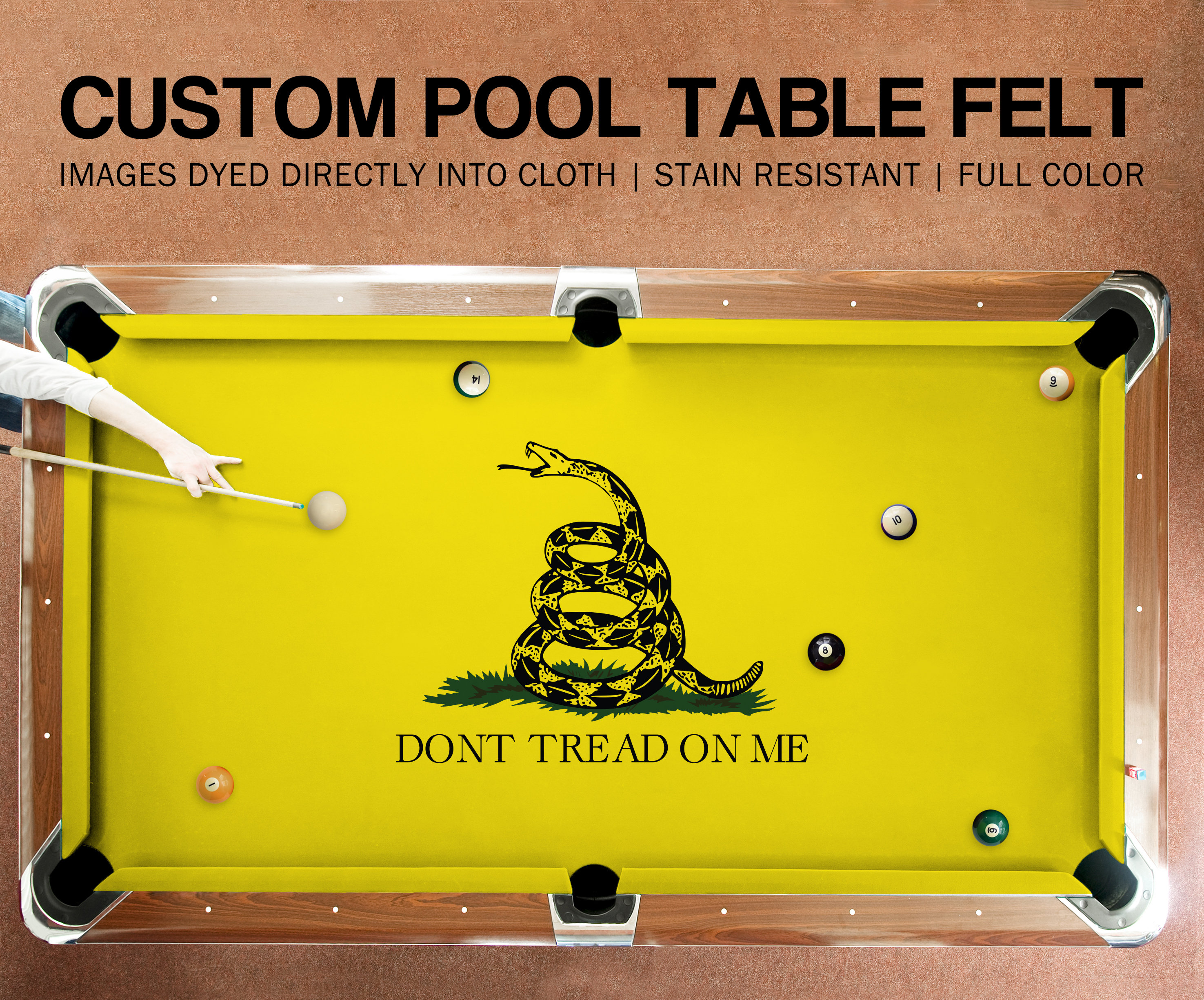Custom pool table felt deals