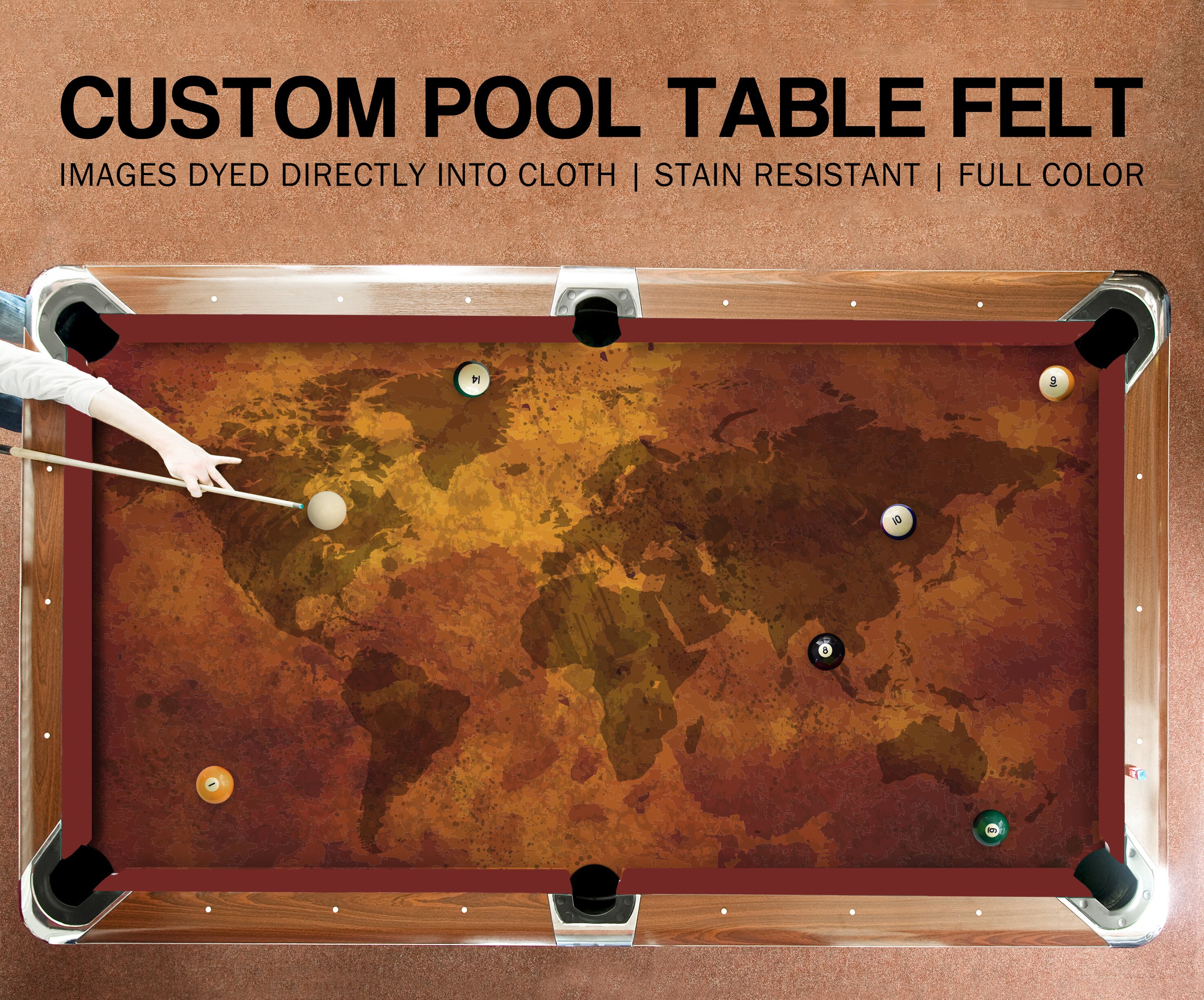 Buy pool on sale table felt