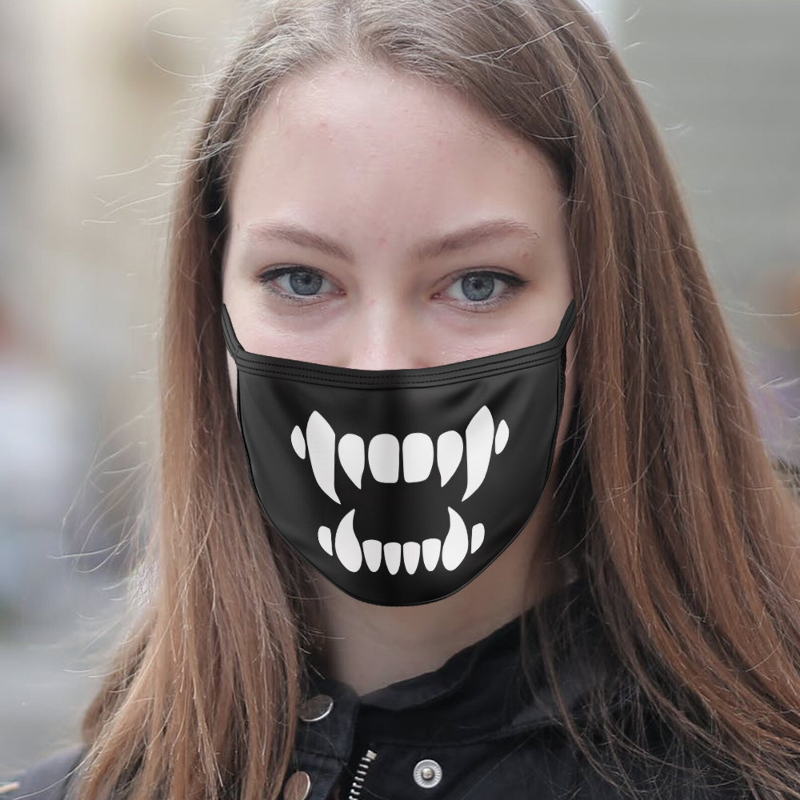 Vampire Halloween Face Mask Unisex Reusable Washable 3 Layer - Etsy