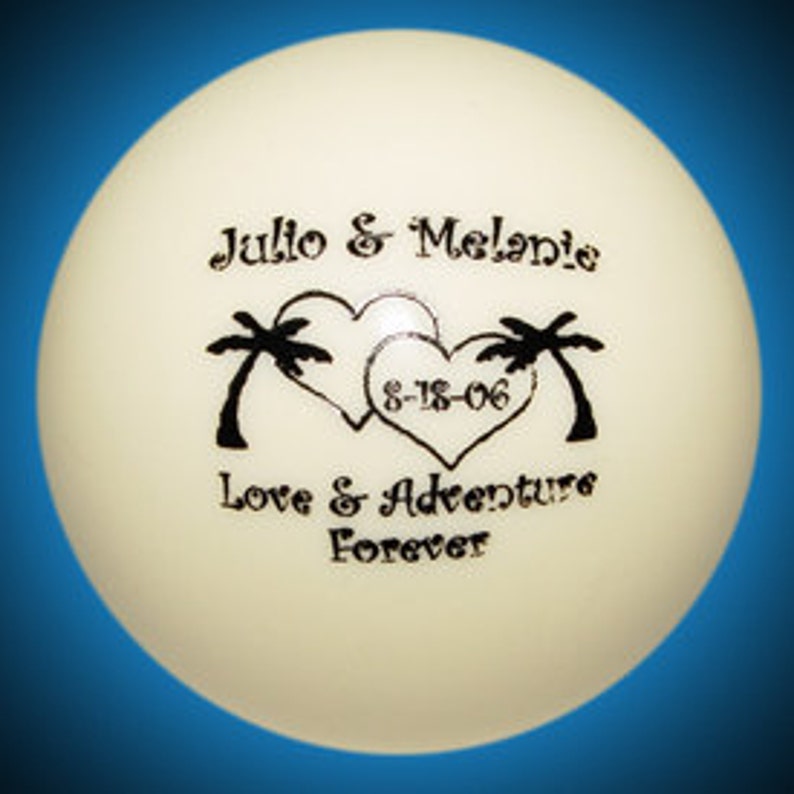 Custom Laser Engraved Billiard Cue Ball Personalized Gift Etsy