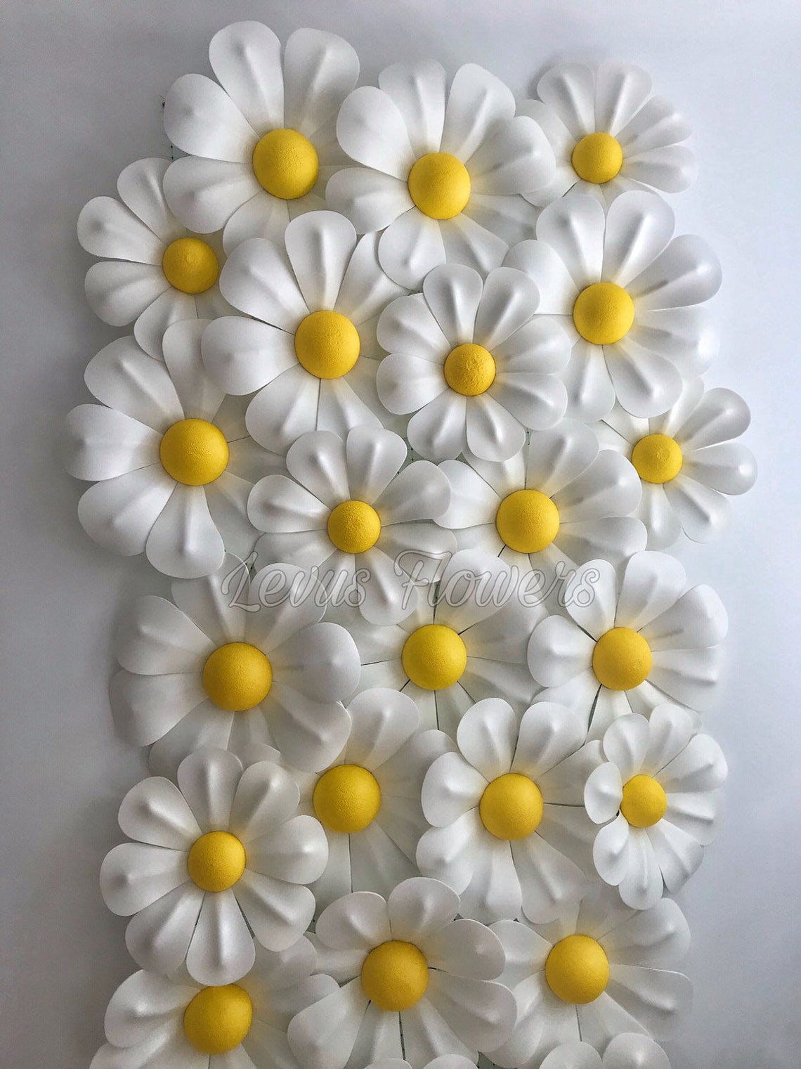Large Foam Flowers Wall Decor Large Daisy Wall Decor Giant Etsy