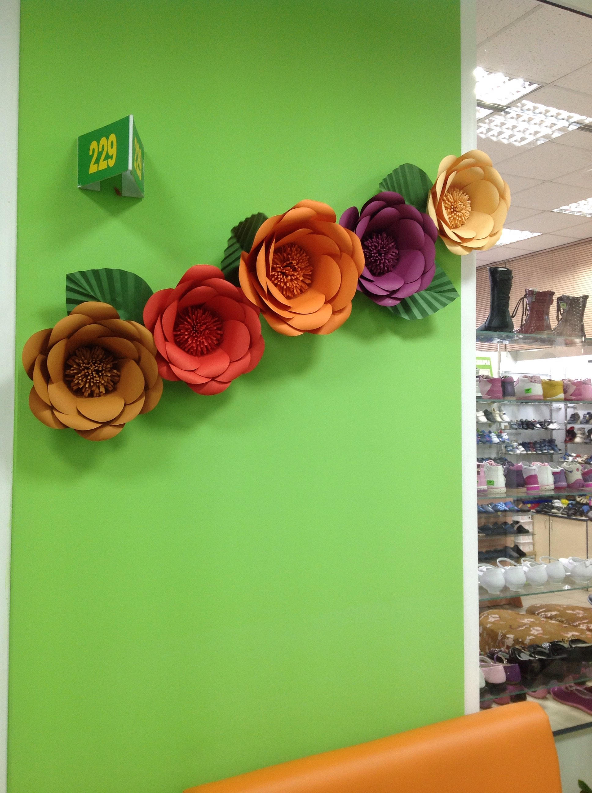 Set Paper Flowers Backdrop Large Paper Flowers Wall Decor Etsy