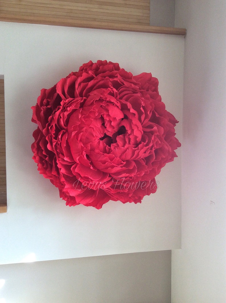 Large Crepe Paper Flowers Giant Paper Flowers Wall Decor Etsy