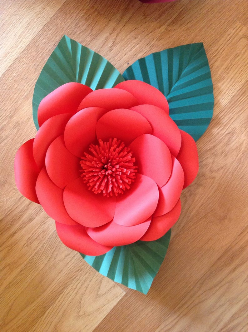 Set Paper Flowers Backdrop Large Paper Flowers Wall Decor Etsy