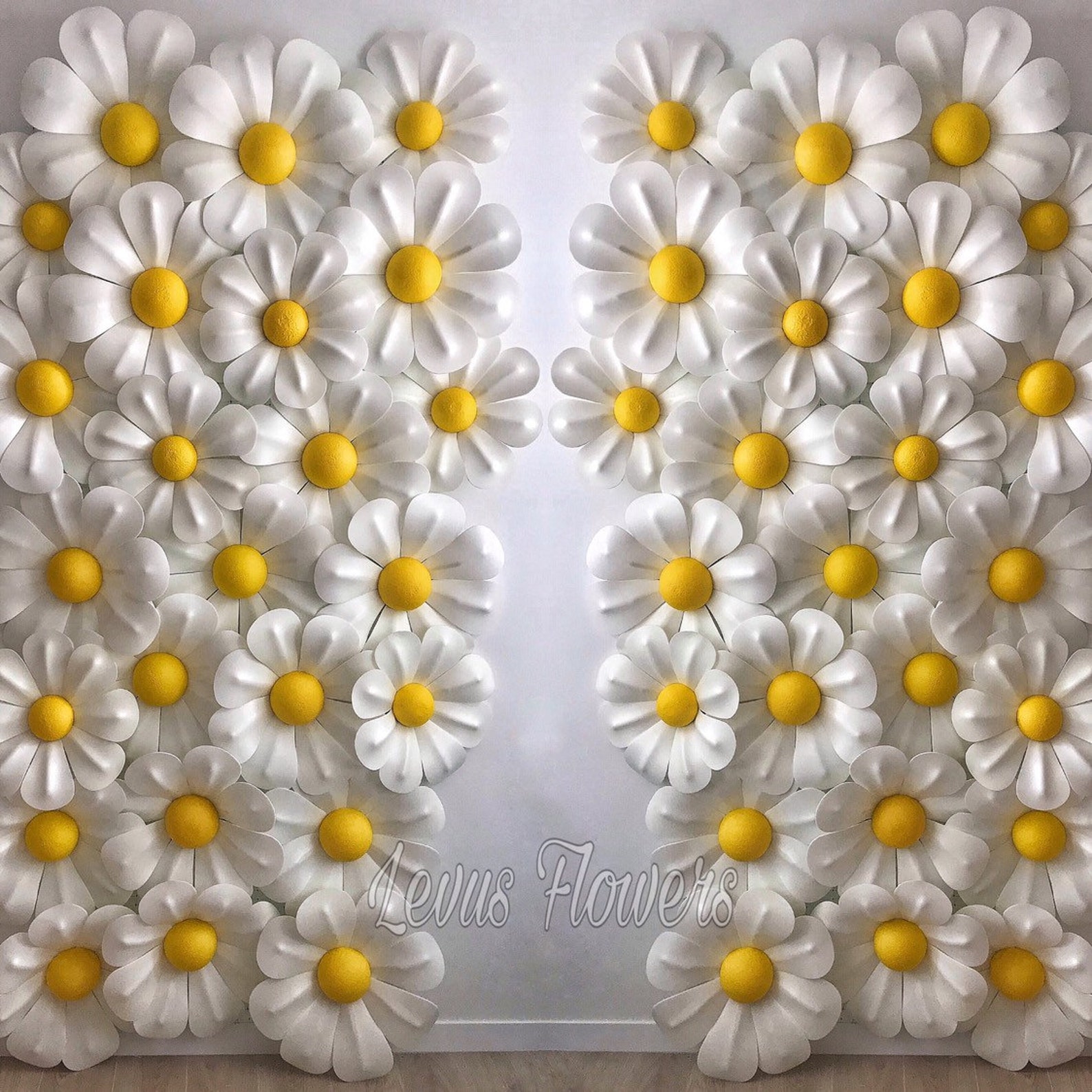 Large Foam Flowers Wall Decor Large Daisy Wall Decor Giant Etsy